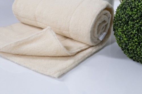 Bettdecke aus Wolle - Gold