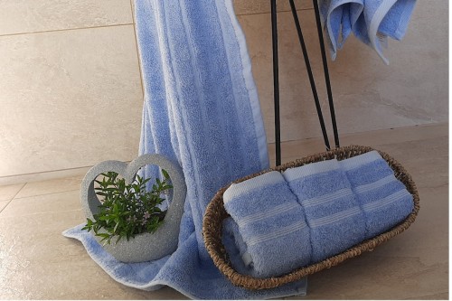 Asciugamano 100% cotone egiziano - 3 strisce