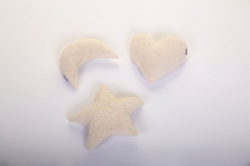 Cuscino per bebè - Stella - Cuore - Luna.