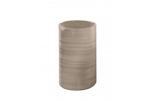 Ceramic toothbrush cup holder SAHARA bronze