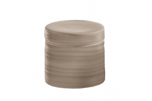 Ceramic cup for cotton pads wool SAHARA bronze