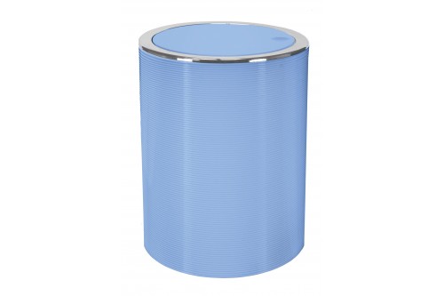 Cestino con coperchio mobile Mandalay blu pastello