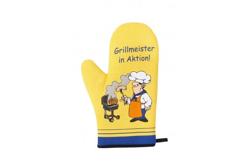 Grill-Thermohandschuh GRILL MASTER rechts gelb