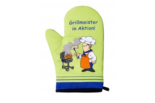 Grill-Thermohandschuh GRILL MASTER rechts grün